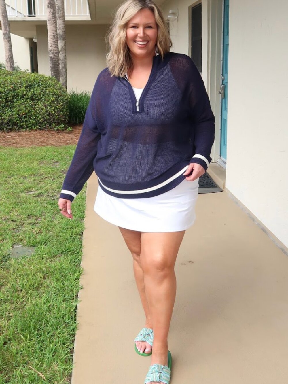 Lane Bryant White Mini Skirt